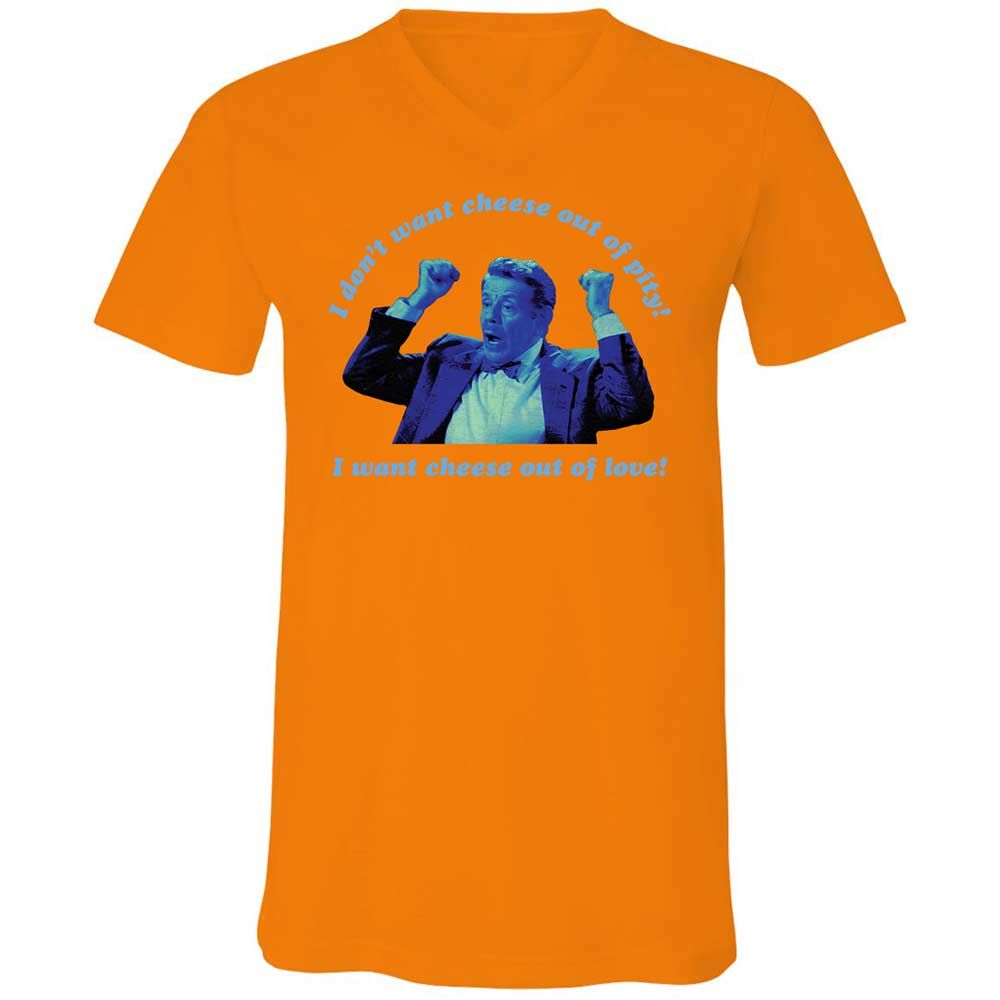 Unisex V-Neck T-Shirt - XZA63KUA - Orange - 7