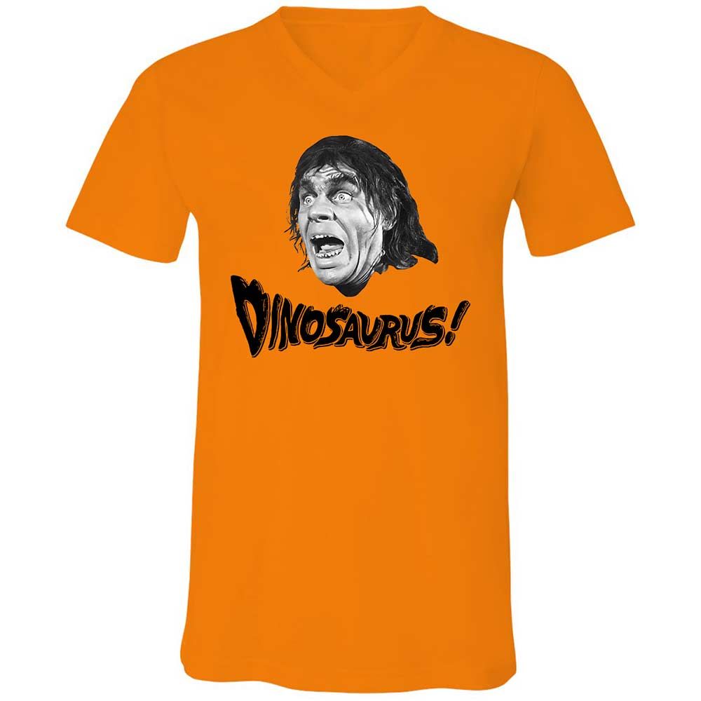 Unisex V-Neck T-Shirt - KTZ8SLQN - Orange - 7