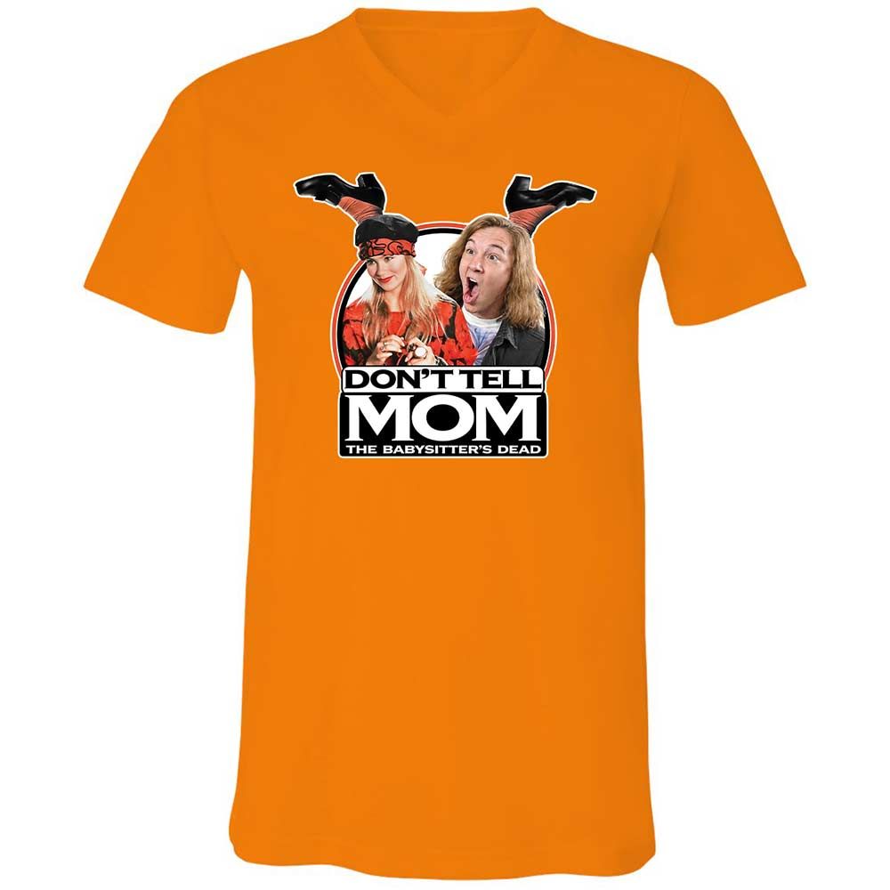 Unisex V-Neck T-Shirt - Y8FFP8QR - Orange - 7