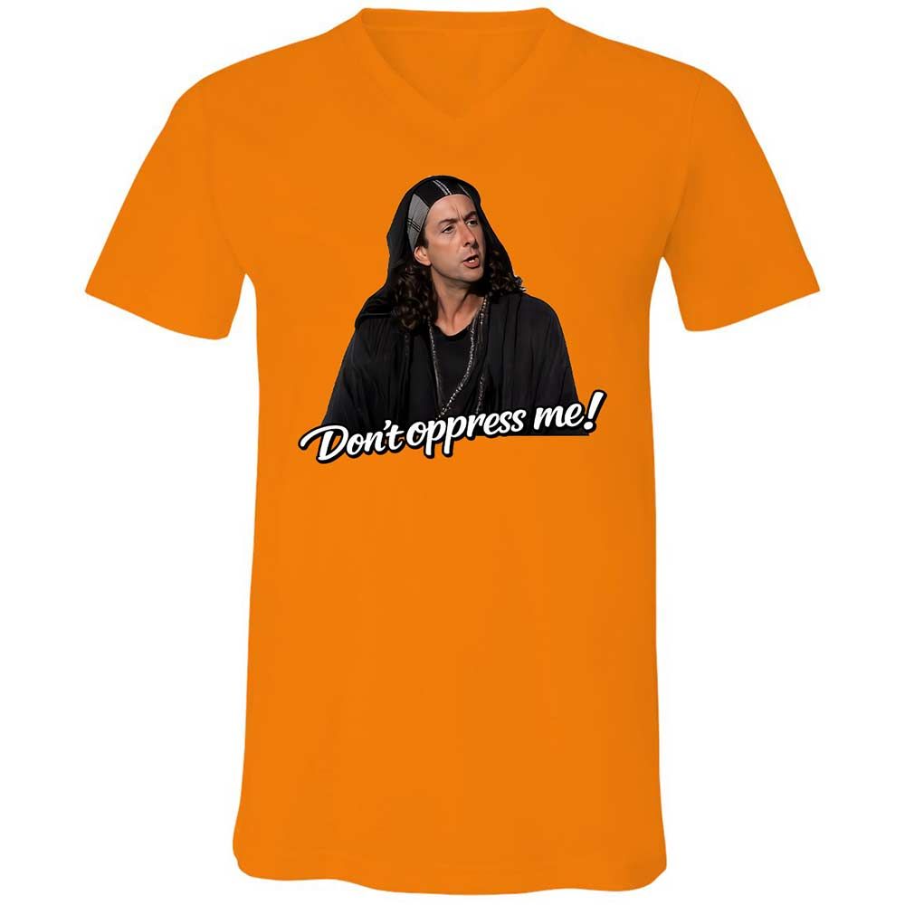 Unisex V-Neck T-Shirt - 6DBA2CCF - Orange - 7