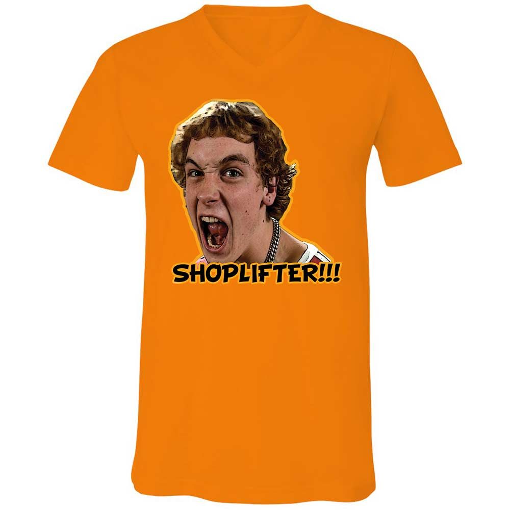 Unisex V-Neck T-Shirt - 6ELZL3UU - Orange - 7