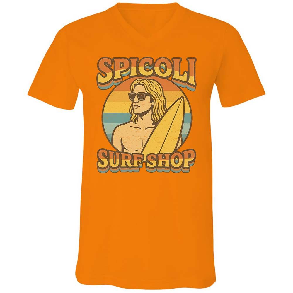 Unisex V-Neck T-Shirt - KFK3649N - Orange - 7