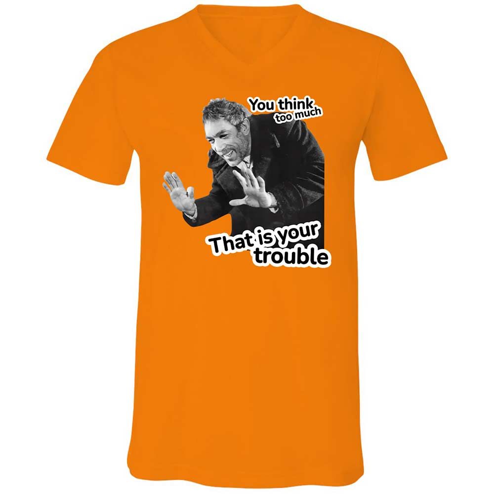 Unisex V-Neck T-Shirt - TC24ENTR - Orange - 7