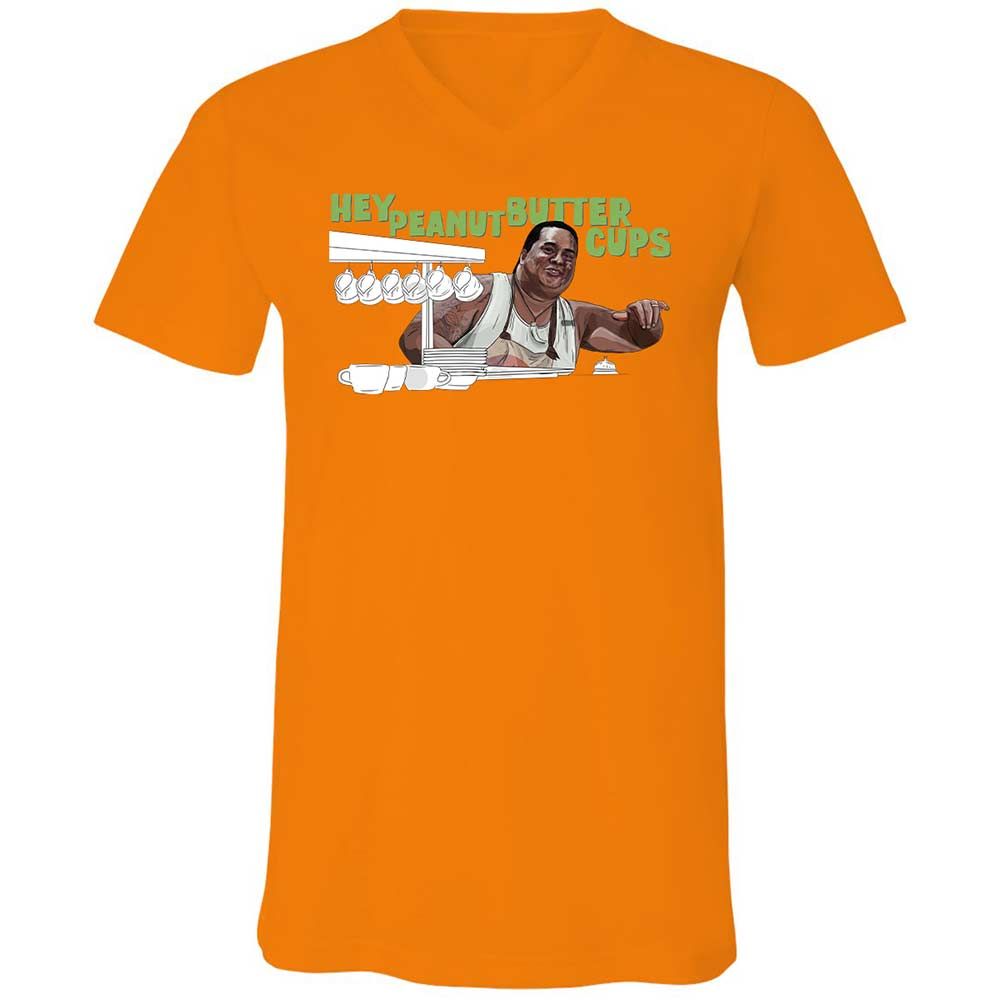 Unisex V-Neck T-Shirt - HWVL5234 - Orange - 7