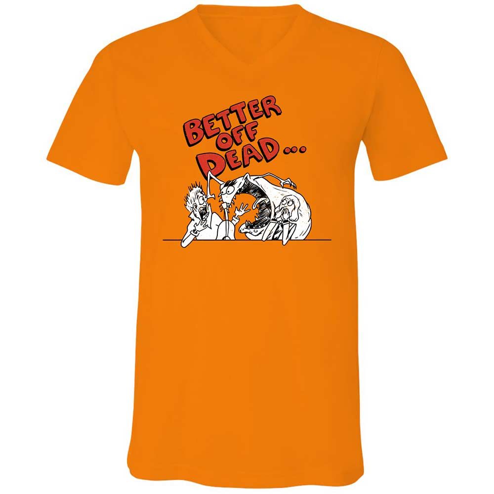 Unisex V-Neck T-Shirt - 48HJX2X5 - Orange - 7