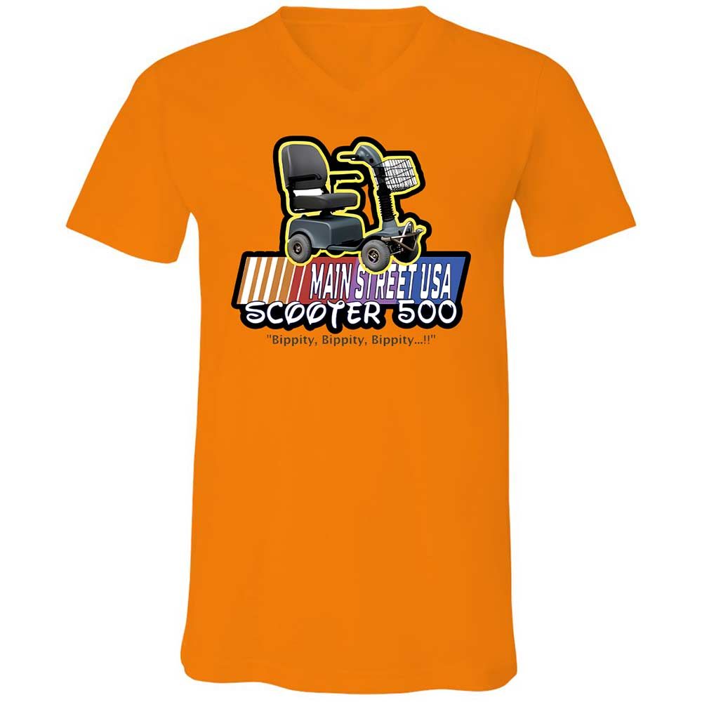 Unisex V-Neck T-Shirt - 2D6AB9UB - Orange - 7