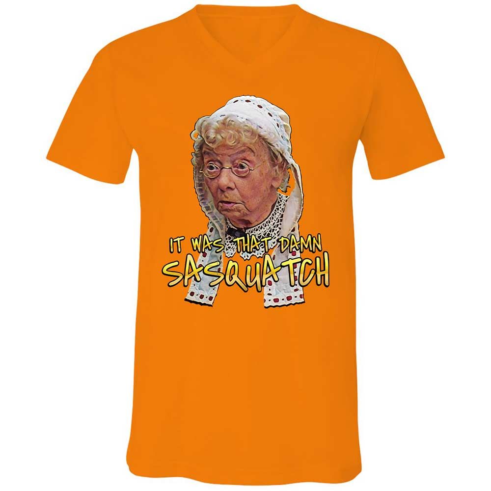 Unisex V-Neck T-Shirt - 2SYMR9XR - Orange - 7