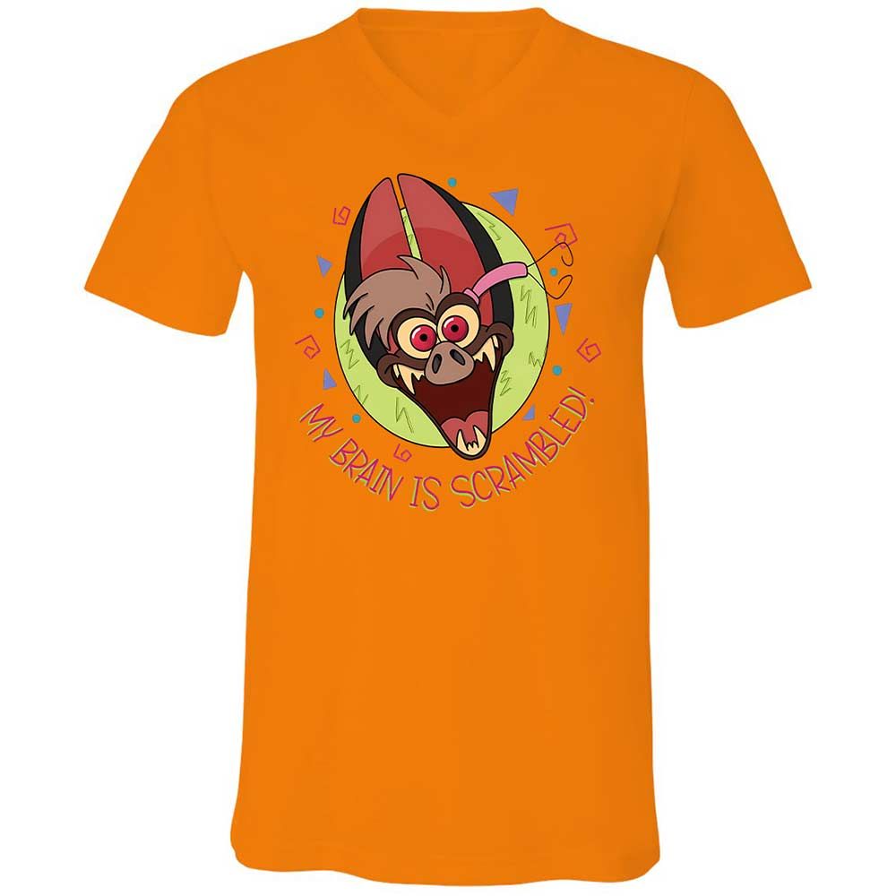 Unisex V-Neck T-Shirt - 5DGU18T5 - Orange - 7