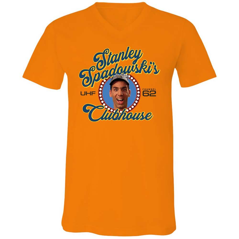 Unisex V-Neck T-Shirt - 3YQRUP86 - Orange - 7