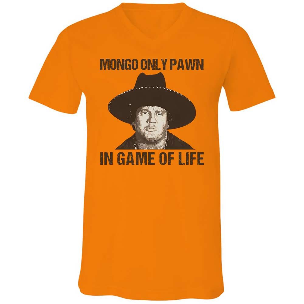 Unisex V-Neck T-Shirt - 4VXKVZV9 - Orange - 7