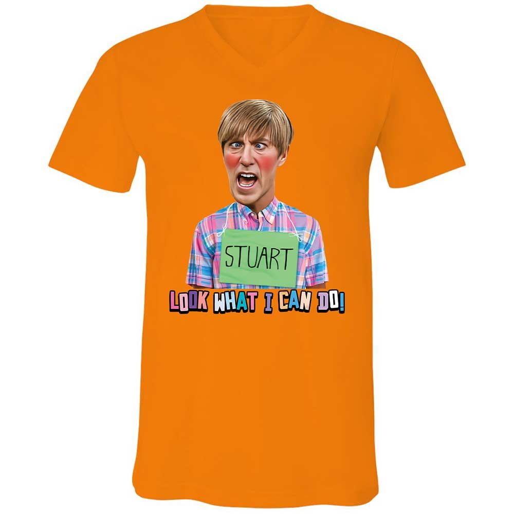 Unisex V-Neck T-Shirt - 36E5UNXW - Orange - 7