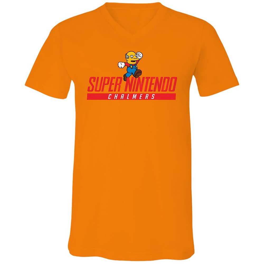 Unisex V-Neck T-Shirt - WKLW5FKM - Orange - 7