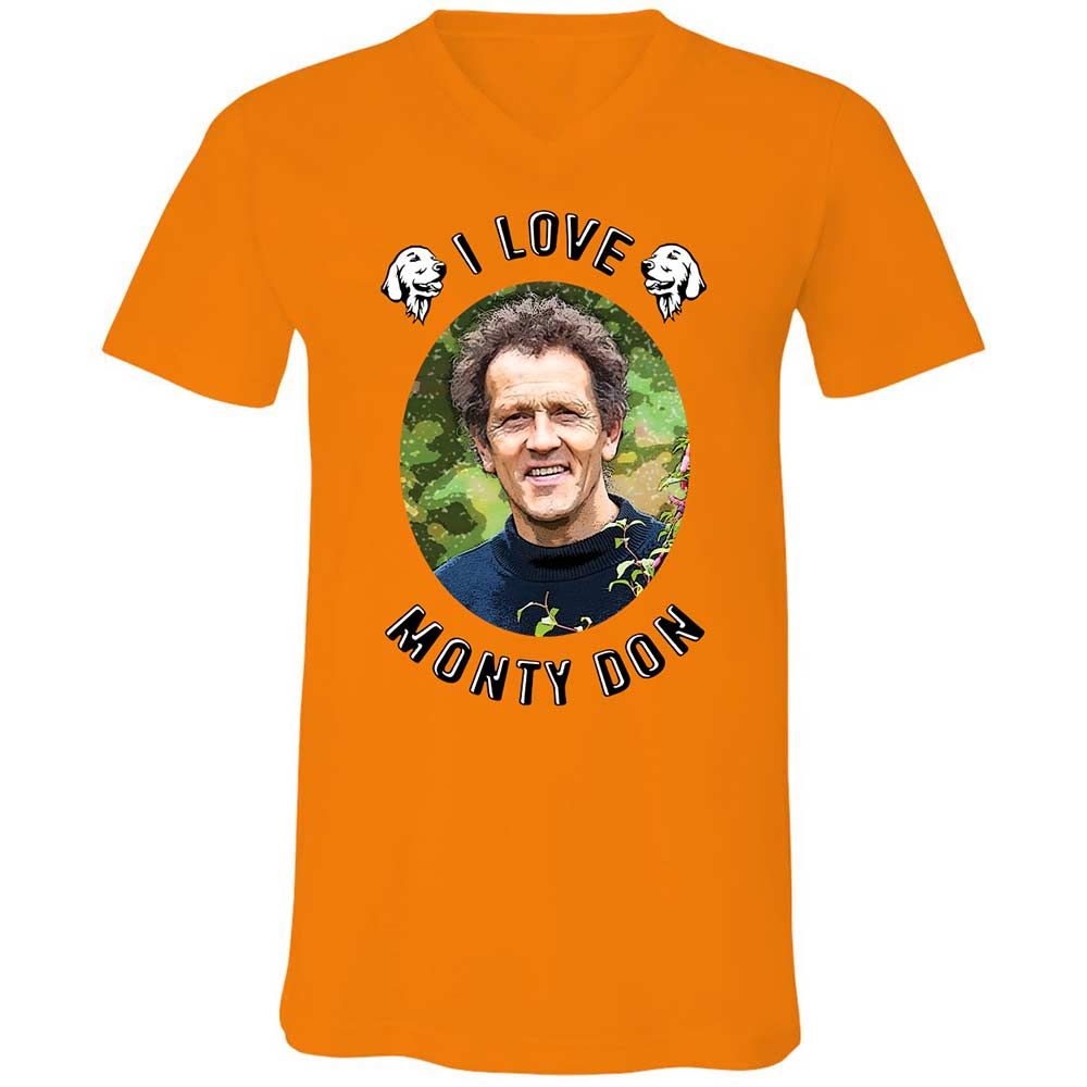 Unisex V-Neck T-Shirt - CYMSC1CV - Orange - 7