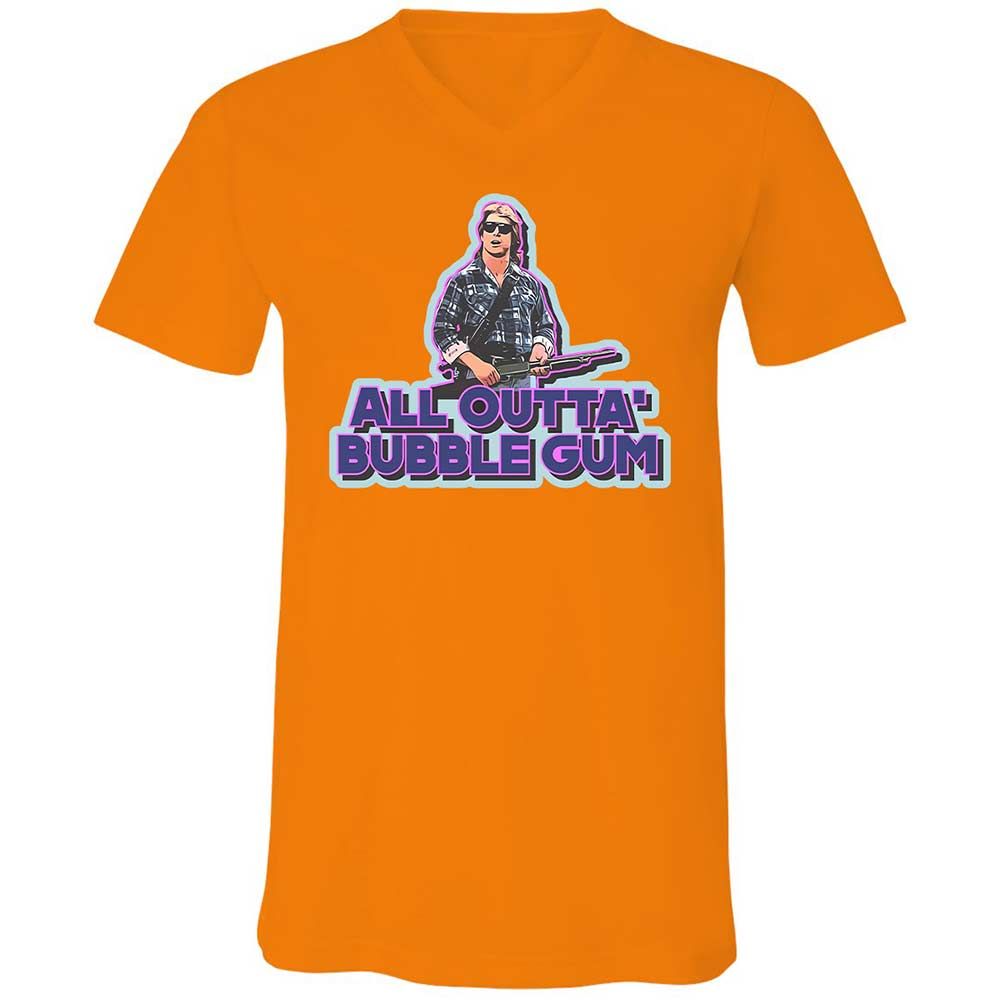 Unisex V-Neck T-Shirt - 2SQ2ZALE - Orange - 7