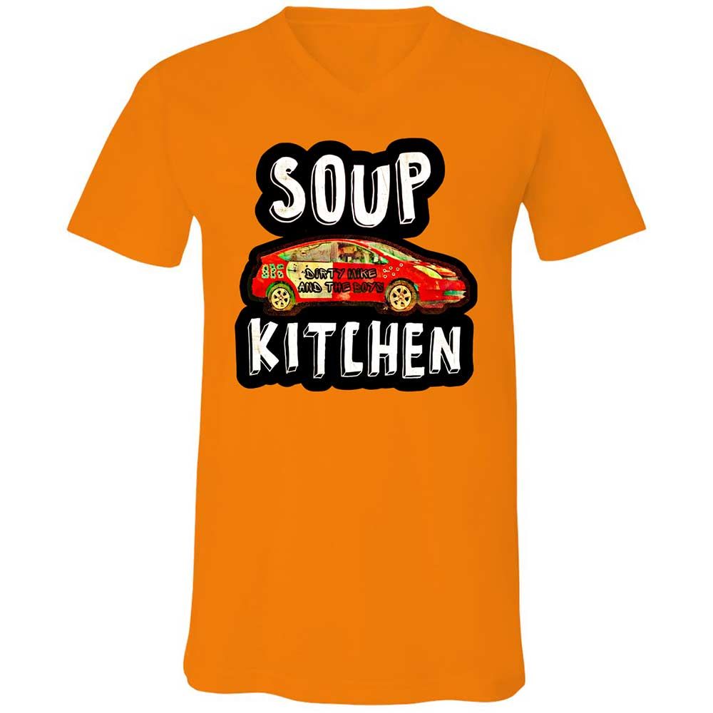 Unisex V-Neck T-Shirt - MDXM59V8 - Orange - 7