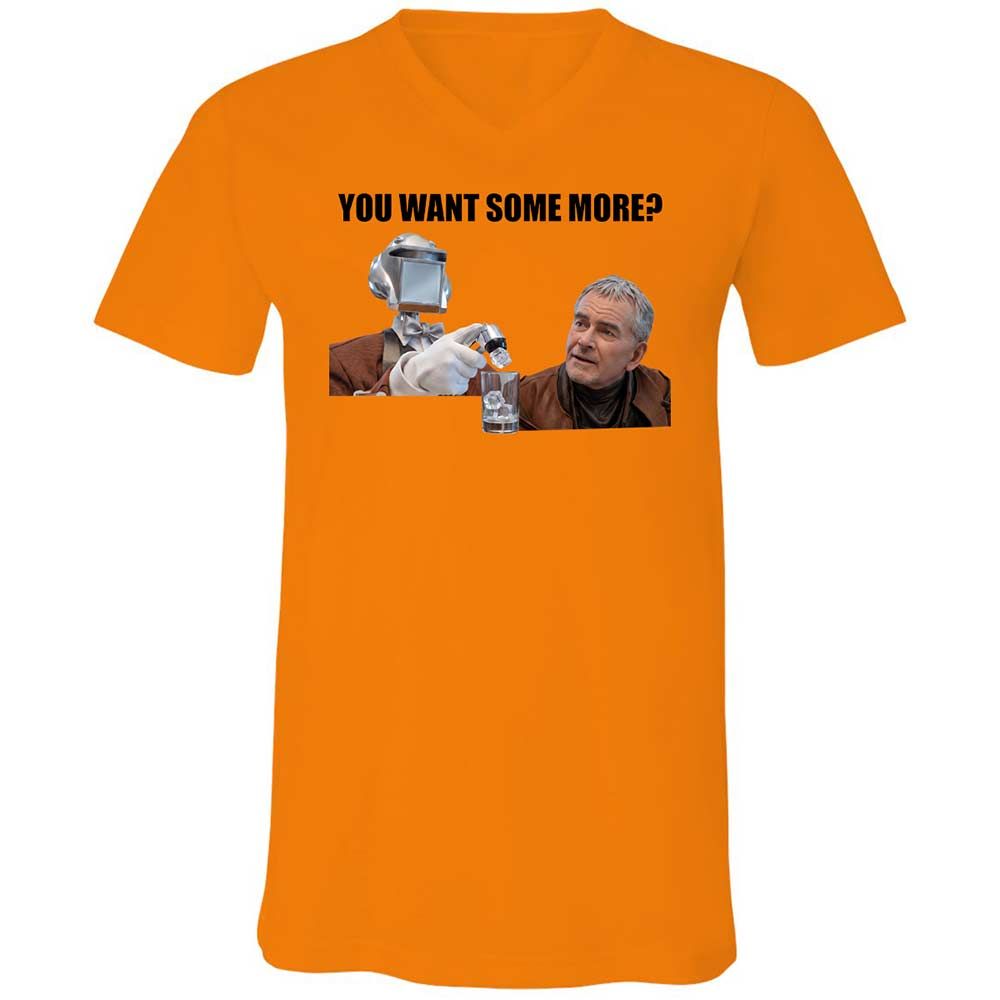 Unisex V-Neck T-Shirt - KMMLLSHX - Orange - 7