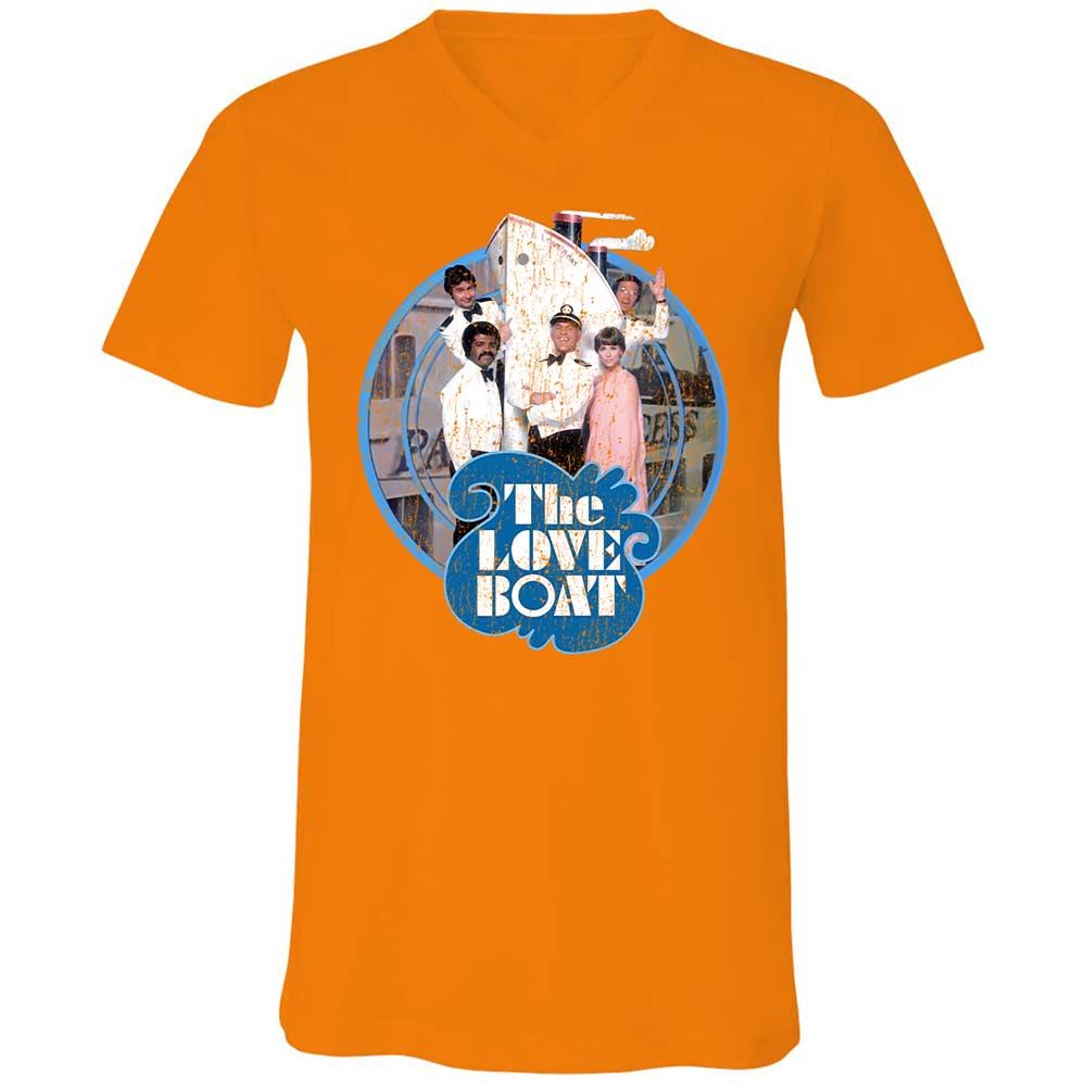 Unisex V-Neck T-Shirt - MEYLLC2Y - Orange - 7