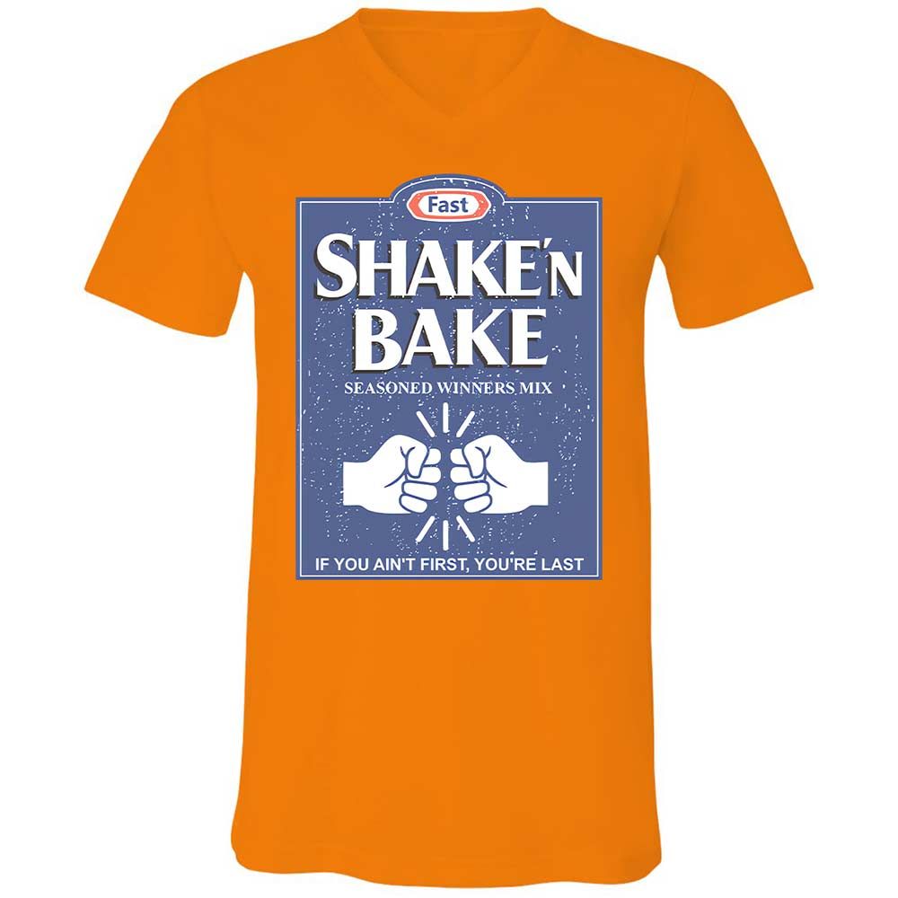 Unisex V-Neck T-Shirt - DD44RRWL - Orange - 7