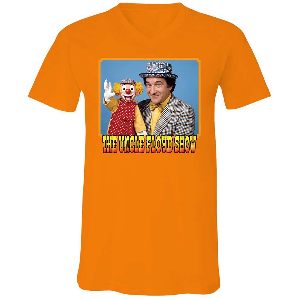 Unisex V-Neck T-Shirt - KPM7DX67 - Orange - 7