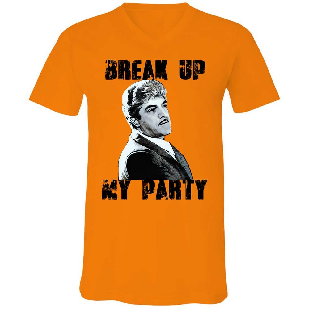 Unisex V-Neck T-Shirt - C1PTR55T - Orange - 7