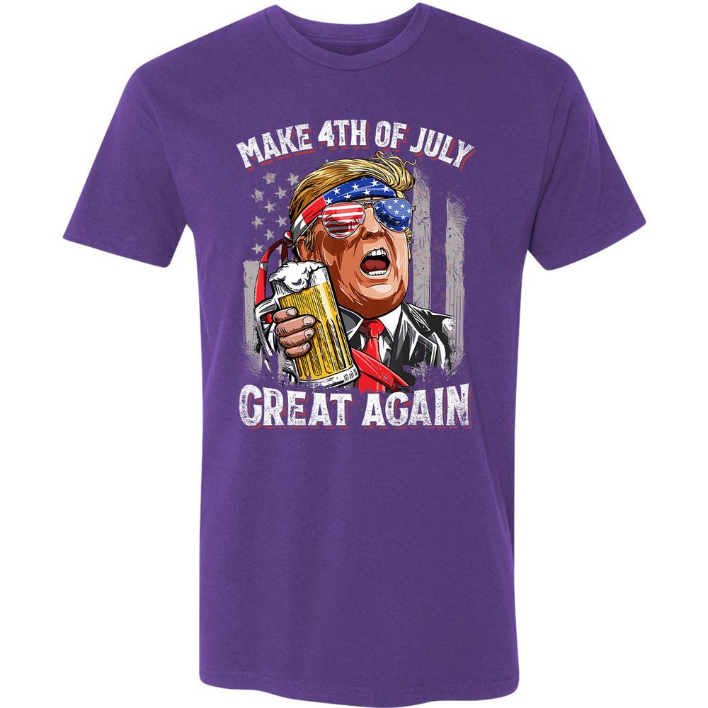 Premium Unisex T-Shirt - LF81N4JU - Purple Rush - 7