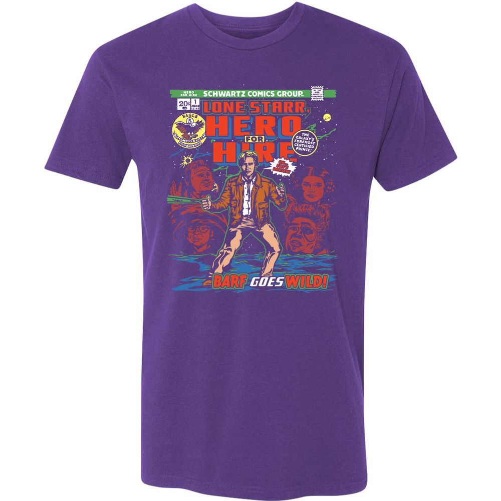 Premium Unisex T-Shirt - HNAN38EB - Purple Rush - 7