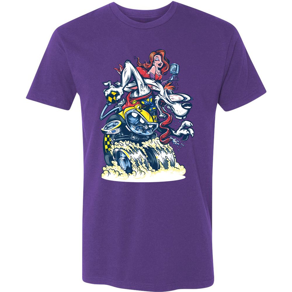 Premium Unisex T-Shirt - 53LLK2HV - Purple Rush - 7