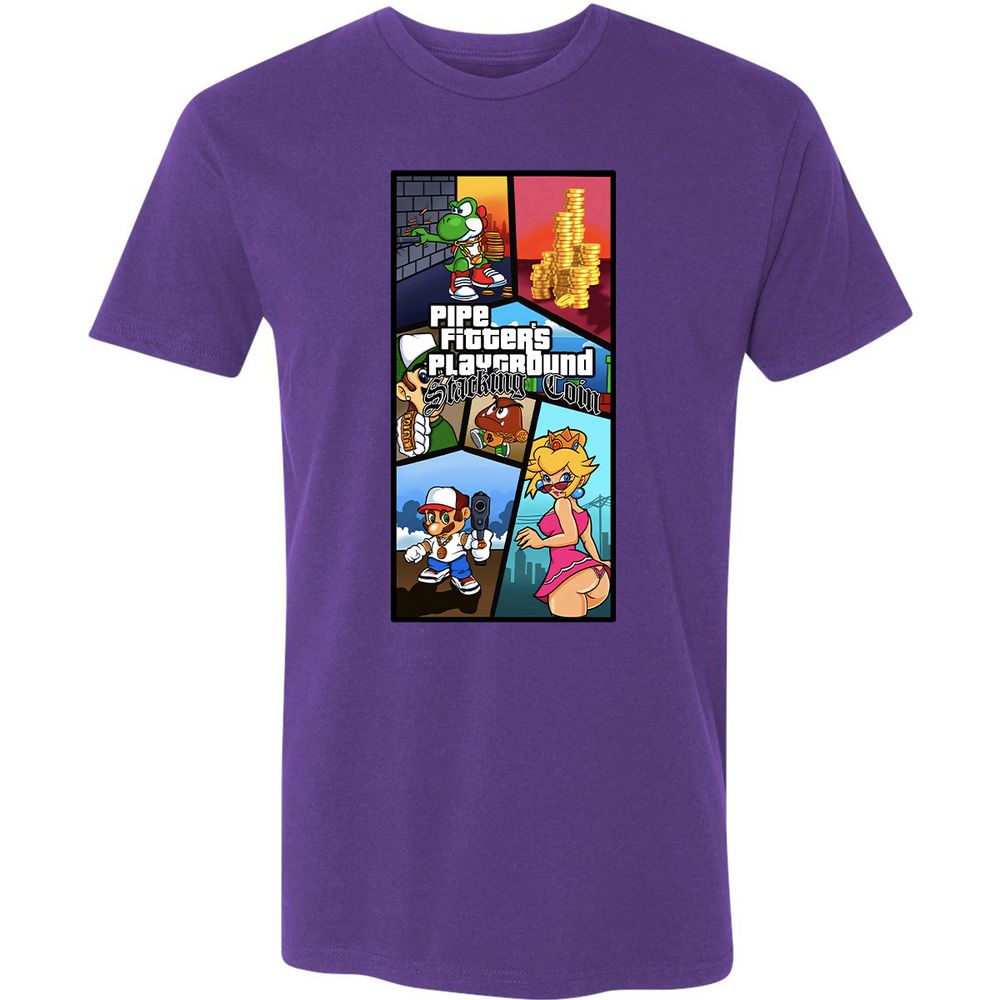 Premium Unisex T-Shirt - QYHBE7C9 - Purple Rush - 7