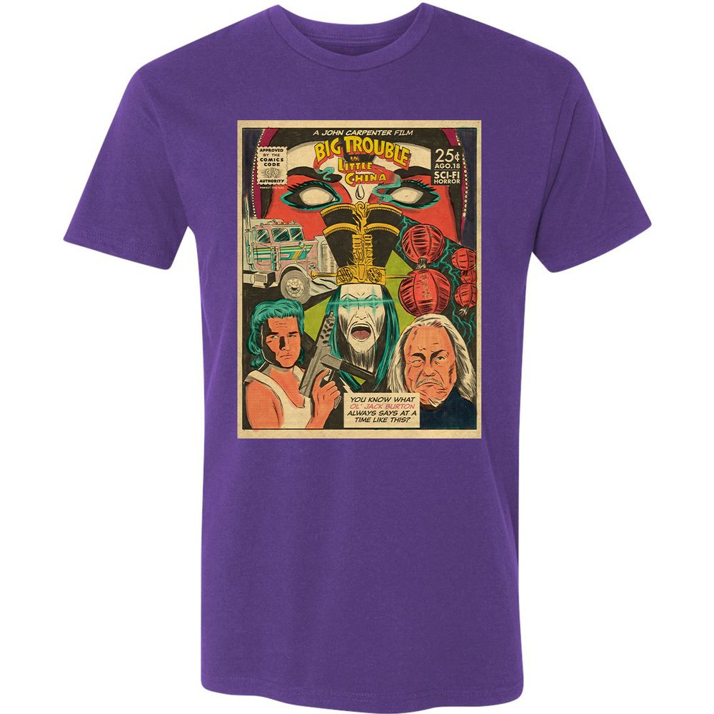 Premium Unisex T-Shirt - L3AX9TC5 - Purple Rush - 7