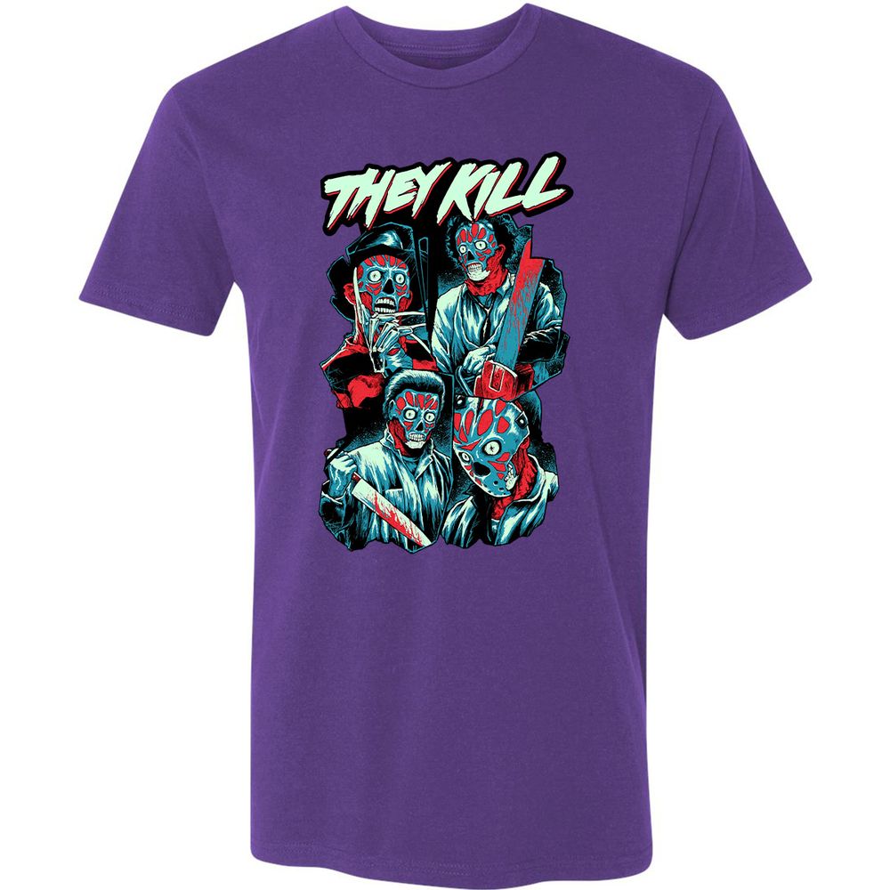Premium Unisex T-Shirt - L9ND38MN - Purple Rush - 7
