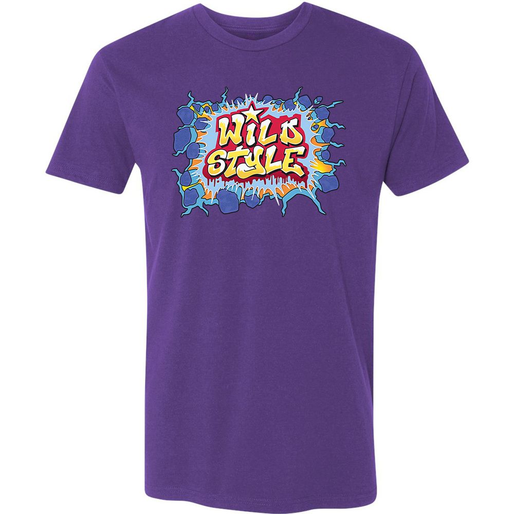 Premium Unisex T-Shirt - Black - Purple Rush - 7
