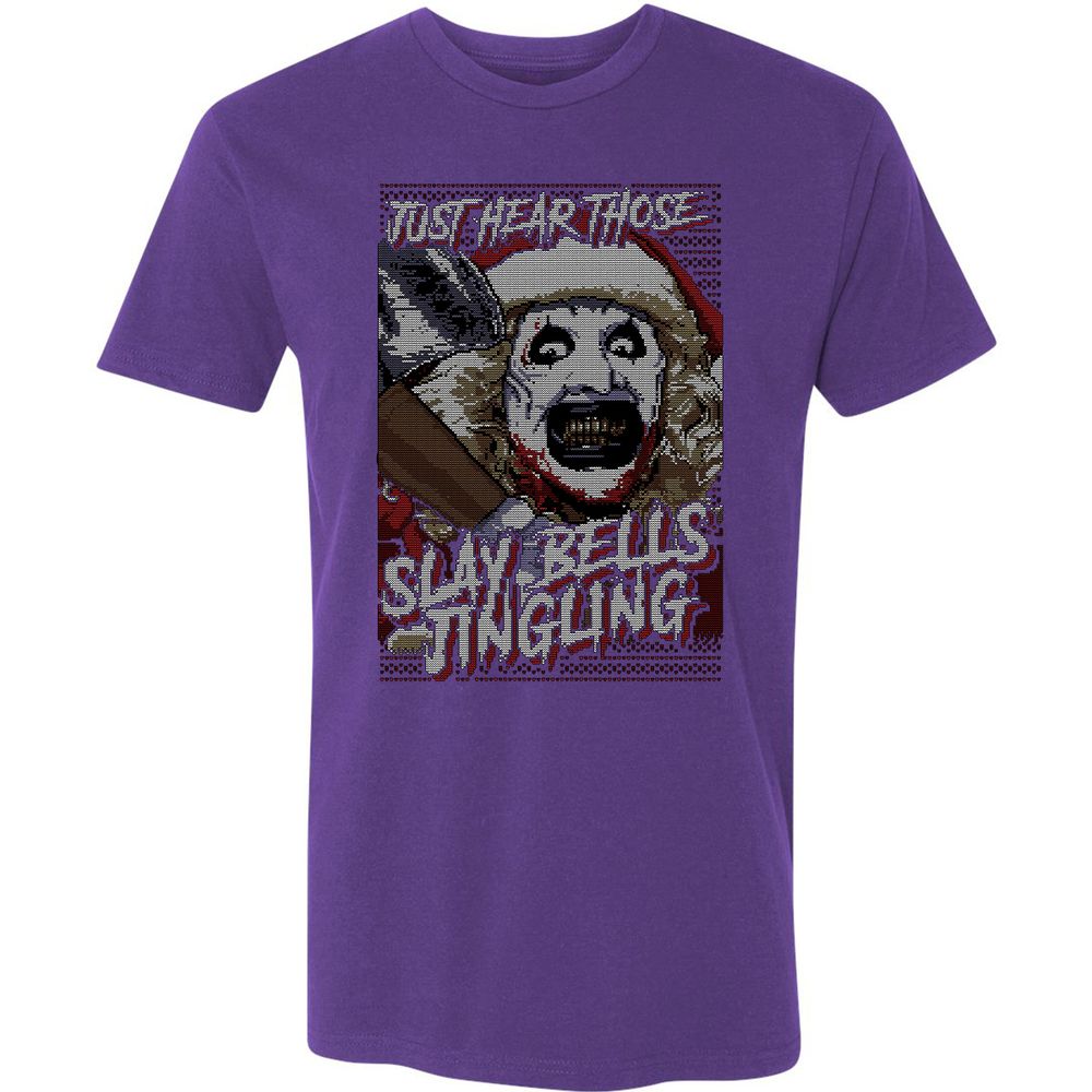 Slay Bells Jingling Premium Unisex T-Shirt - Purple Rush - 7