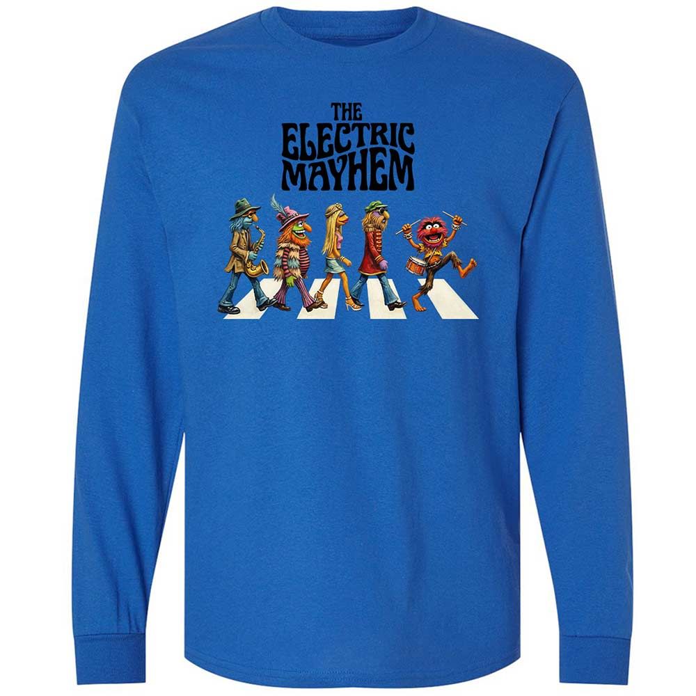 Long Sleeve T-Shirt - E372YMD7 - Royal - 7