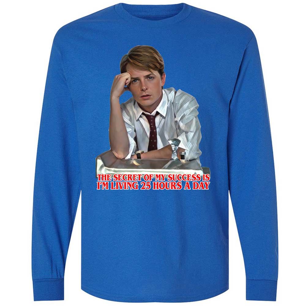 Long Sleeve T-Shirt - 5G84WDS9 - Royal - 7