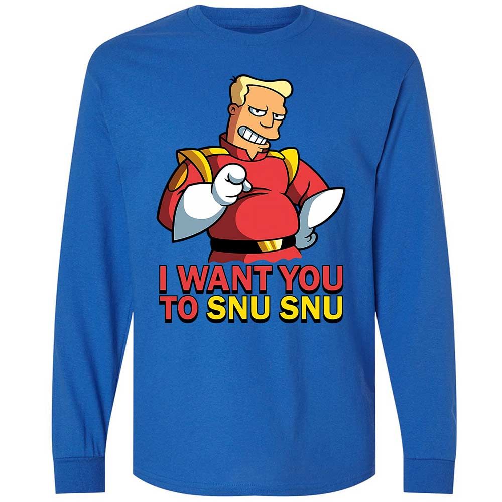 Long Sleeve T-Shirt - B1BT6W6X - Royal - 7