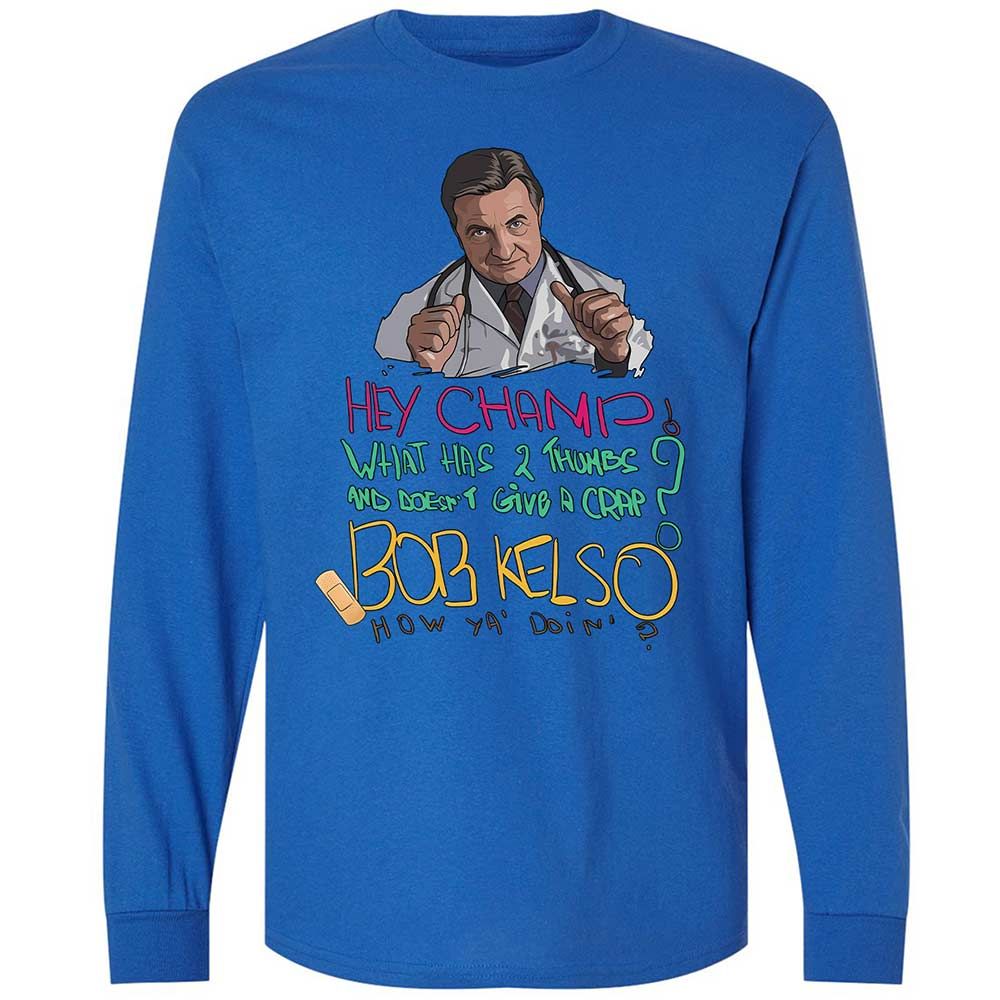 Long Sleeve T-Shirt - UV5NNMCL - Royal - 7