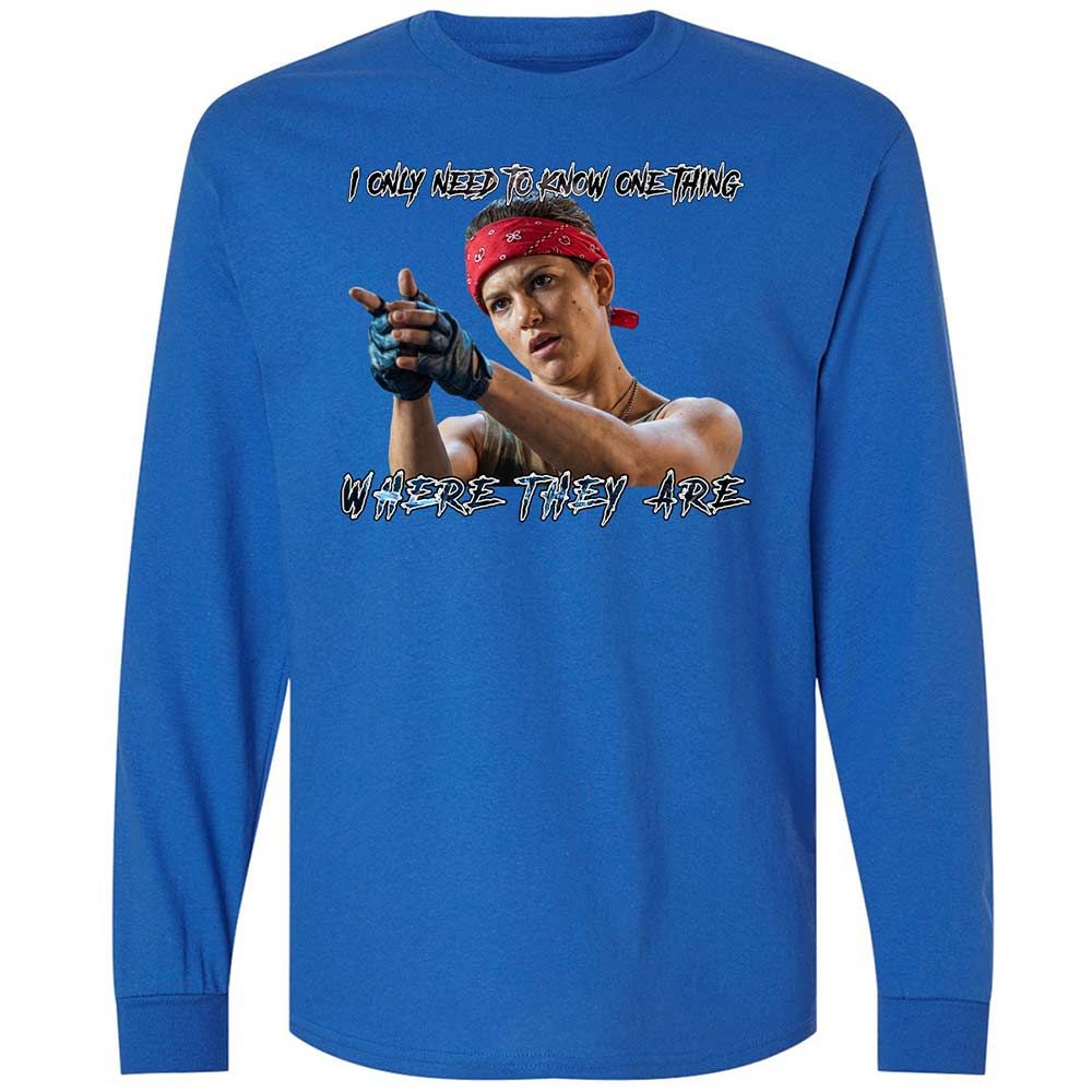 Long Sleeve T-Shirt - PENPABY4 - Royal - 7