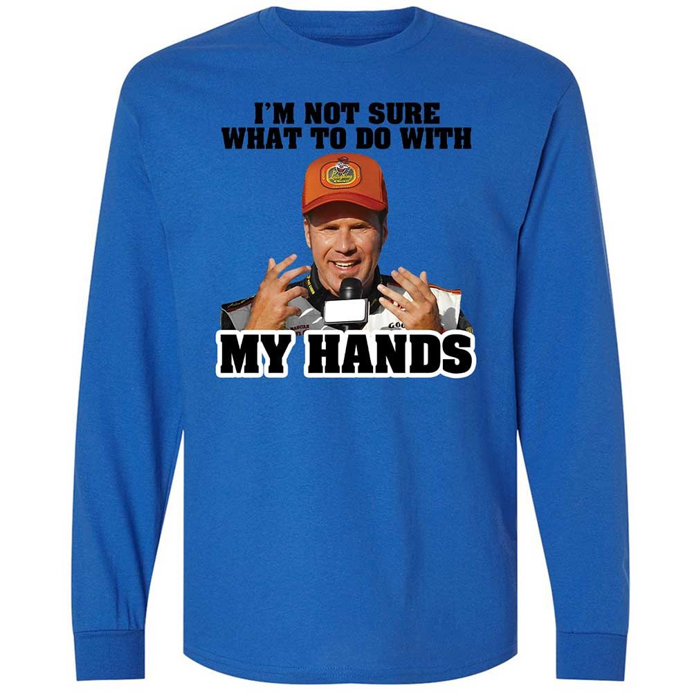 I'm Not Sure What To Do With My Hands - Royal - 7