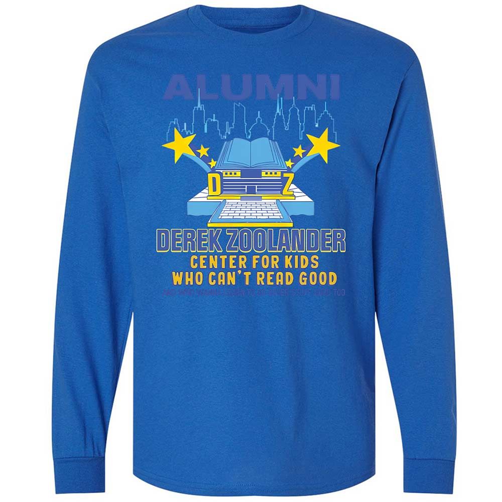 Long Sleeve T-Shirt - C1ZGL87J - Royal - 7