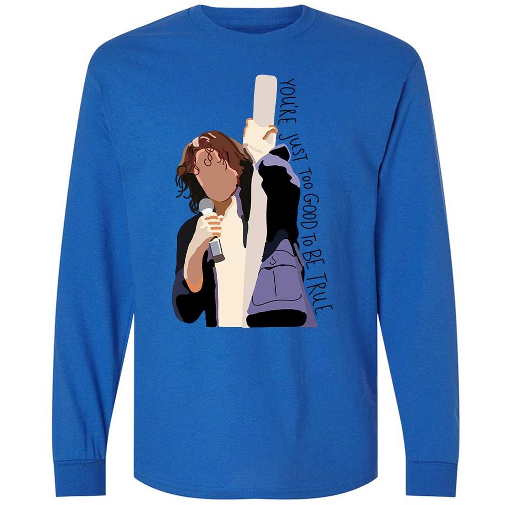 Long Sleeve T-Shirt - B1E4SJT9 - Royal - 7