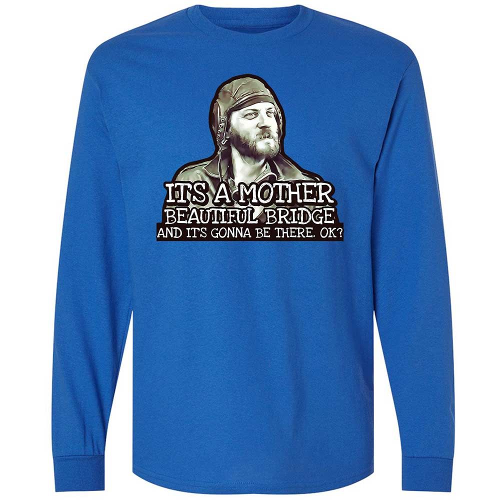 Long Sleeve T-Shirt - LUVKTDNF - Royal - 7