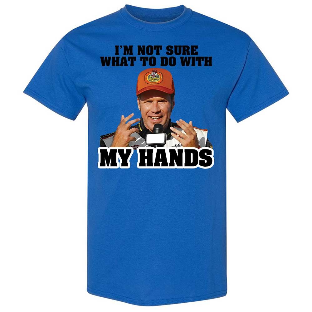 I'm Not Sure What To Do With My Hands - Royal - 7