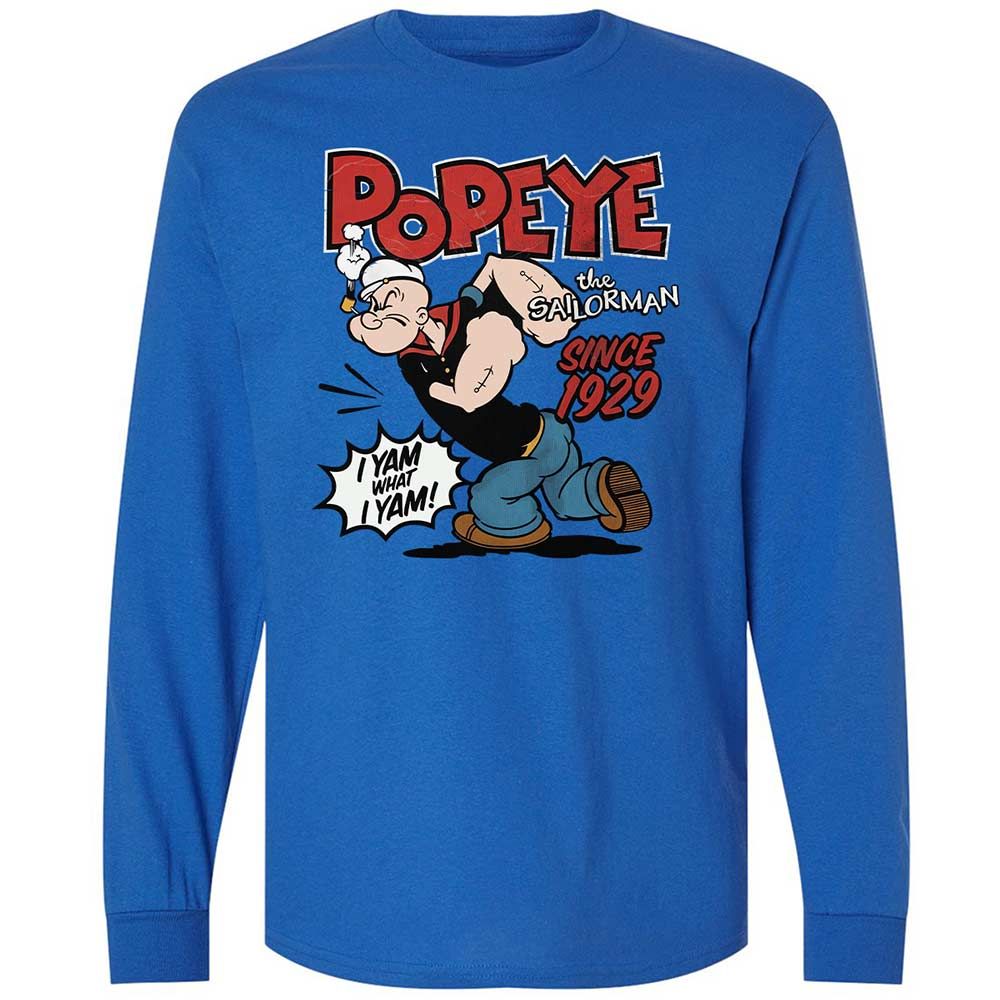 Long Sleeve T-Shirt - 99HBCY7C - Royal - 7