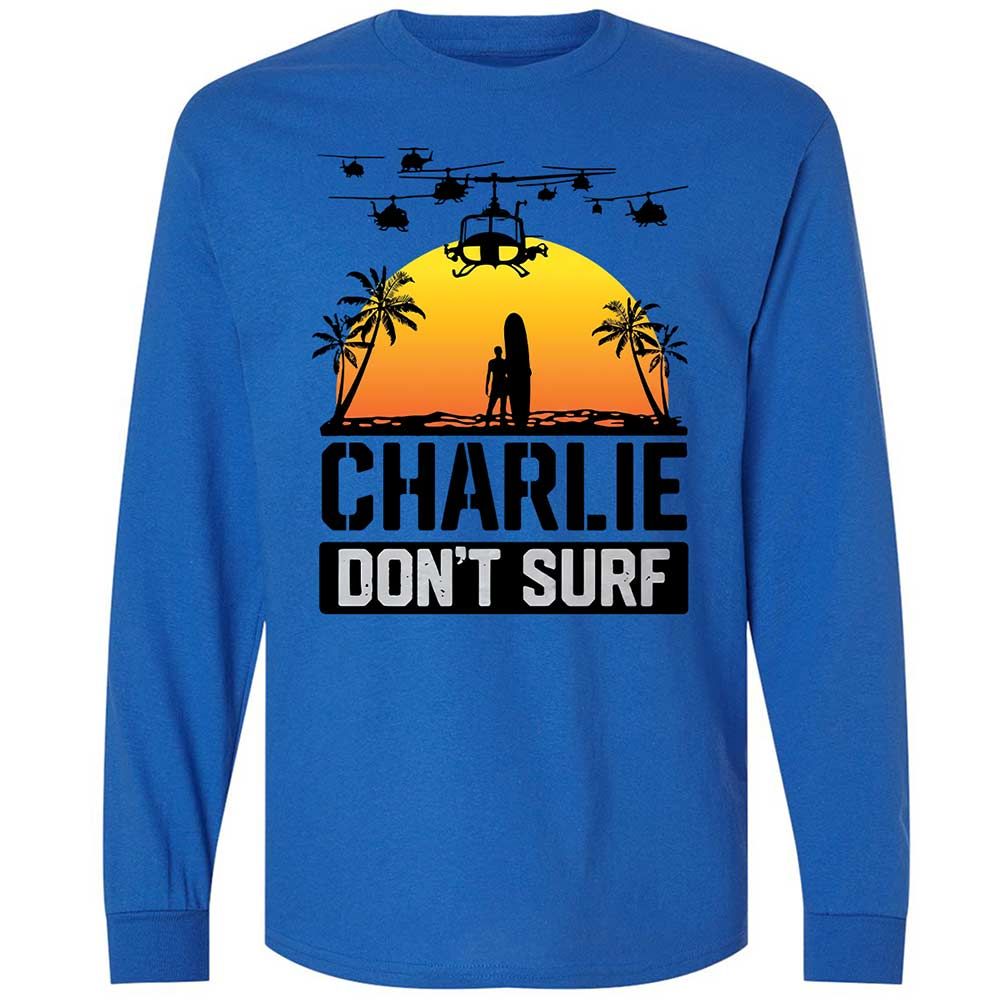 Long Sleeve T-Shirt - XJR6FW9M - Royal - 7