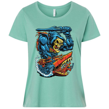 Ladies Curvy Jersey - JSG87ZG3 - Saltwater - 7