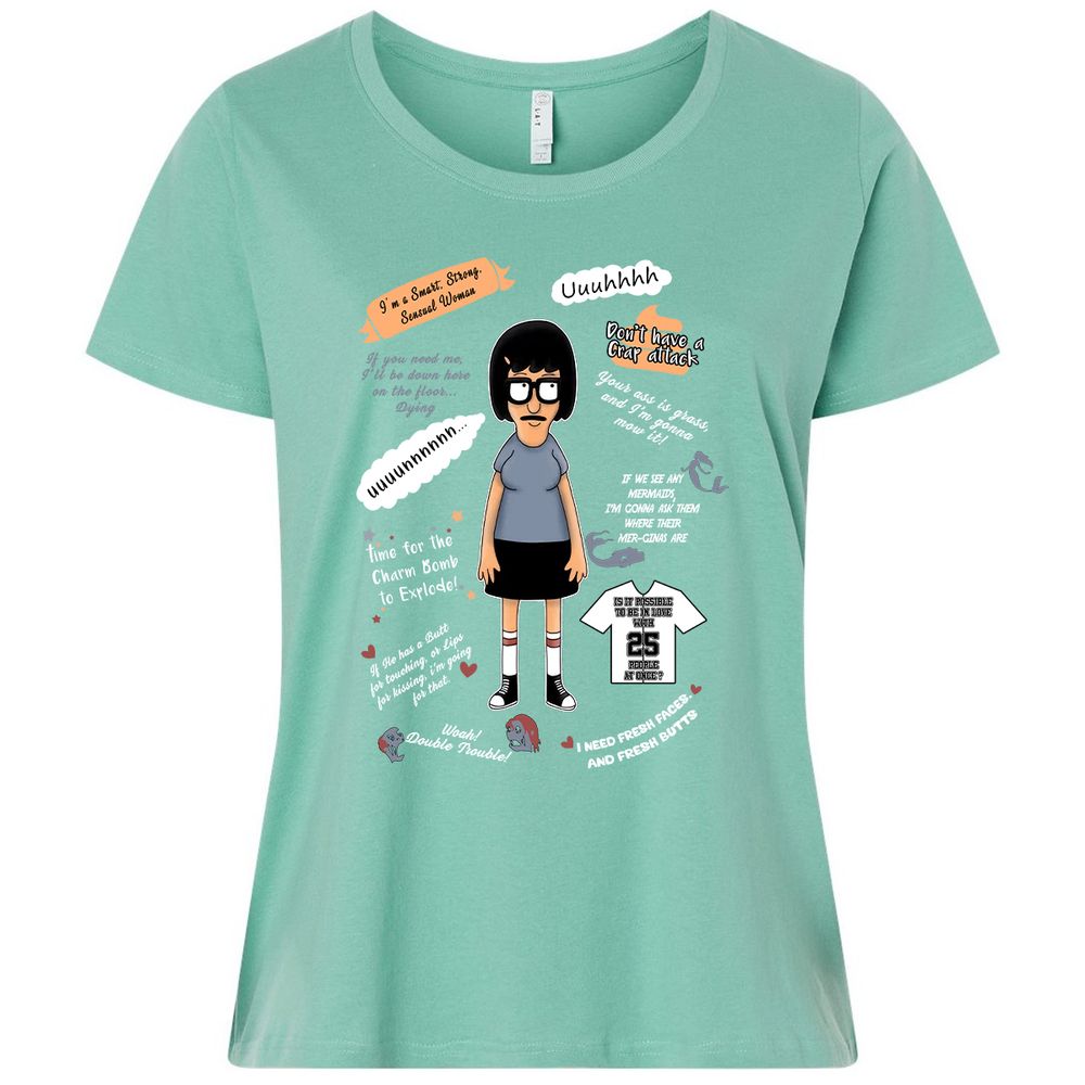 Ladies Curvy Jersey - YAVWR4SB - Saltwater - 7