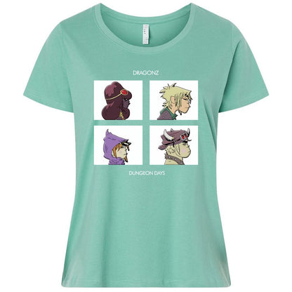 Ladies Curvy Jersey - 4PDUQK5Q - Saltwater - 7