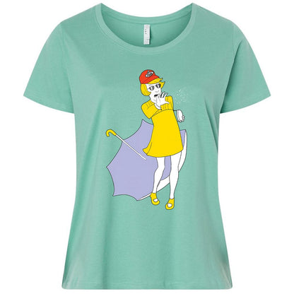 Ladies Curvy Jersey - EYHYGK1H - Saltwater - 7