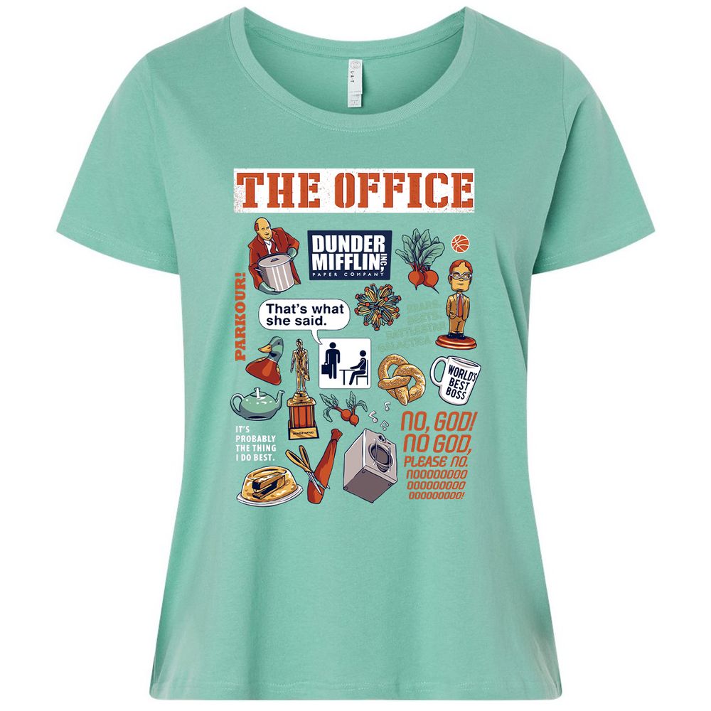 Ladies Curvy Jersey - 7E842QMT - Saltwater - 7