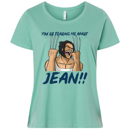 Ladies Curvy Jersey - YBV5D8DJ - Saltwater - 7